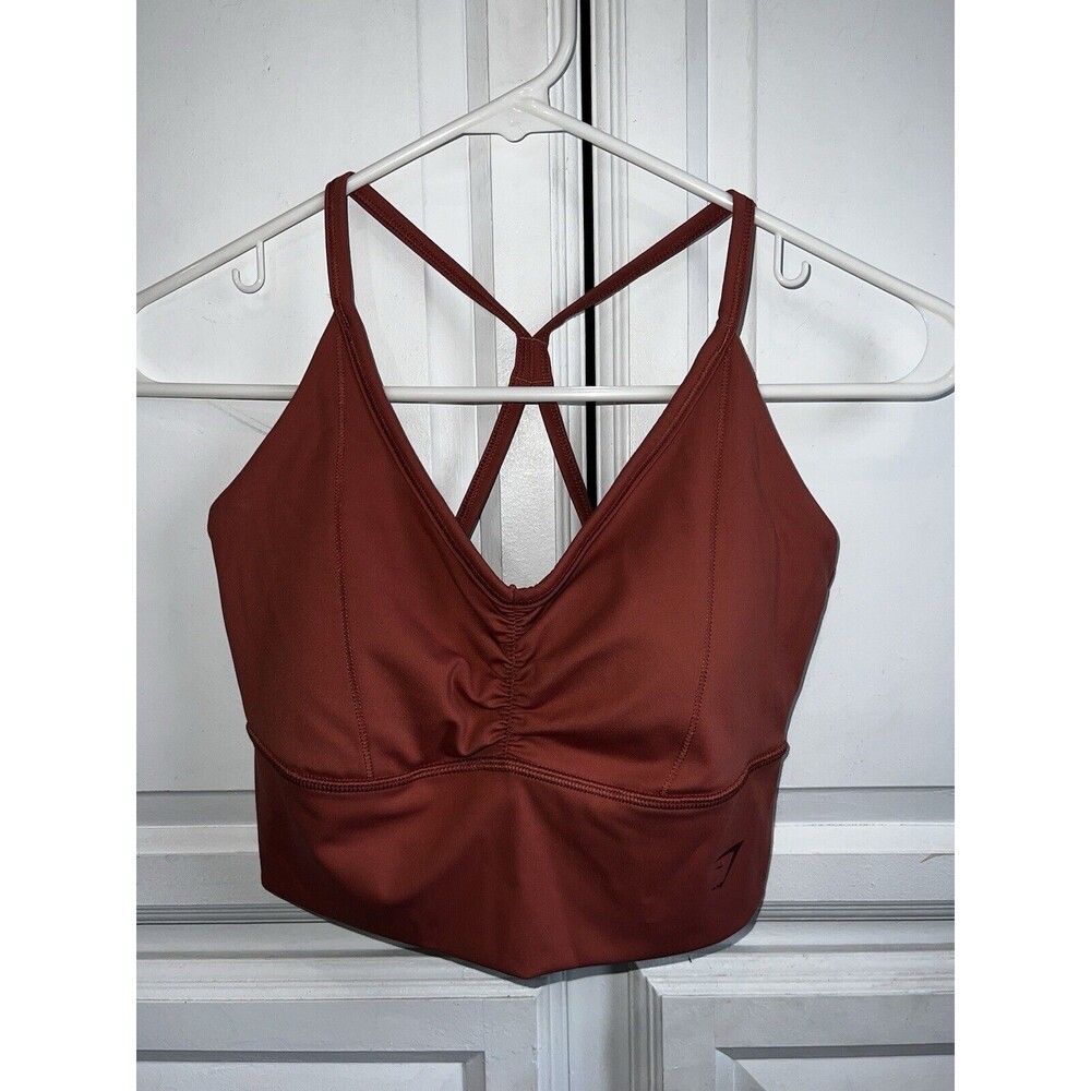 Gymshark Elevate Longline Sports Bra - Pink S Medium